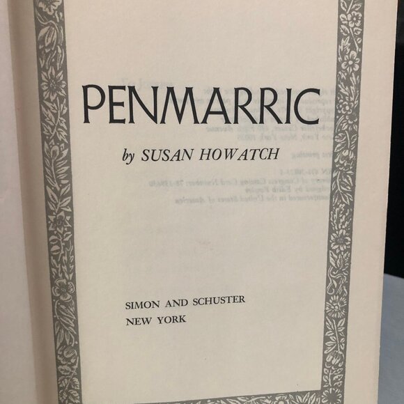 Vintage Hardback Book Penmarric Susan Howarth 1971 1st Printing Gothic Cornwall - Picture 2 of 6